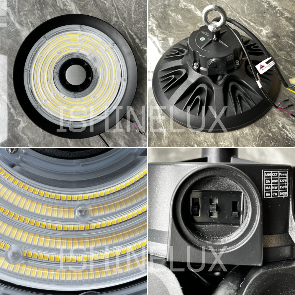 color temperature & power & beam angle adjustable high bay light