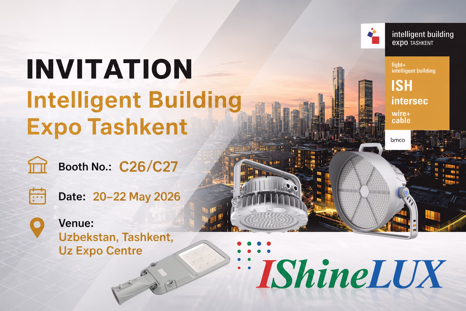 iShineLux at Intelligent Building Expo Tashkent